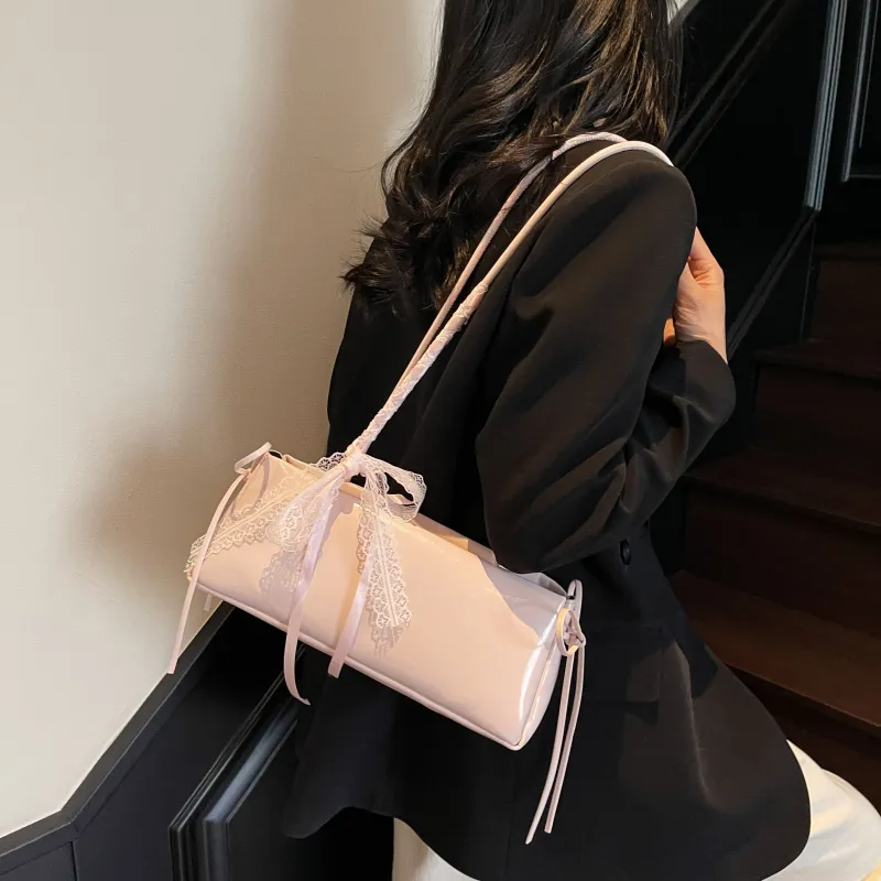 FCTOSSR PU Shoulder Bag Women's White/Silver/Black/Blue/Pink-25