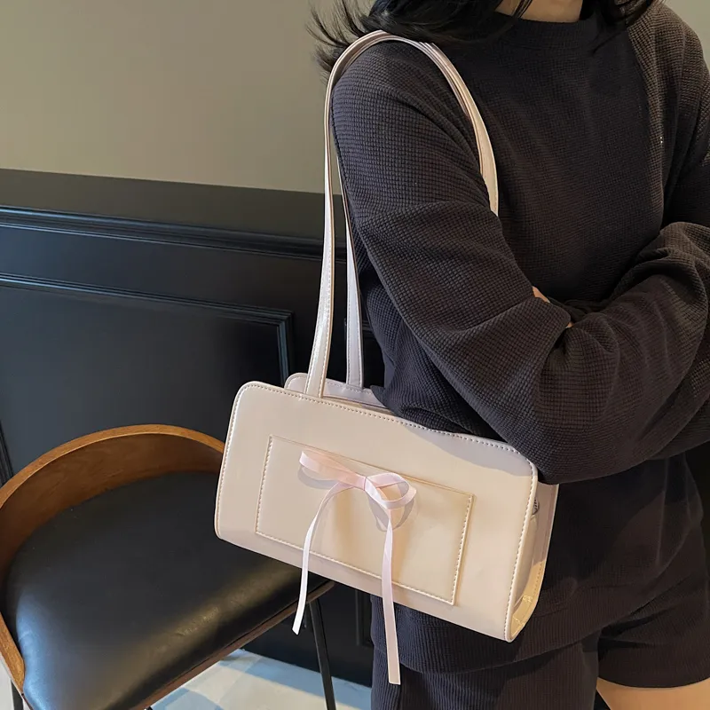 FCTOSSR PU Underarm Shoulder Bag Women's White/Black/Yellow/Blue/Pink-5