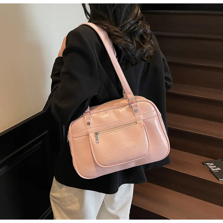 FCTOSSR PU Shoulder Bag Women's White/Black/Yellow/Blue/Pink-24