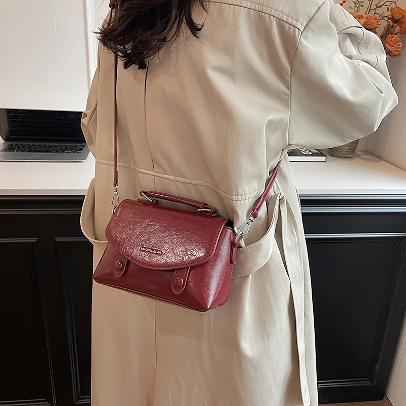FCTOSSR PU Shoulder Bag Crossbody Bag Regular Women's Ecru Black/Red/Brown-13