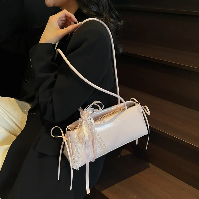 FCTOSSR PU Shoulder Bag Women's White/Silver/Black/Blue/Pink-23