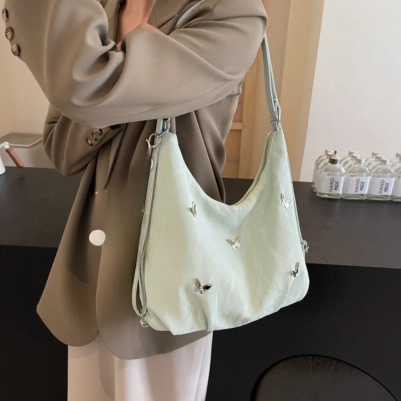 FCTOSSR PU Backpack Shoulder Bag Women's Ecru/Silver/Black/Green/Blue-7