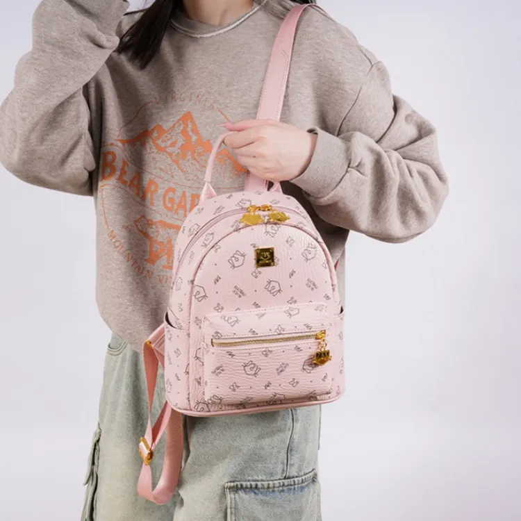 FCTOSSR PU Backpack Regular Women's Beige/Pink/Brown/Black-5