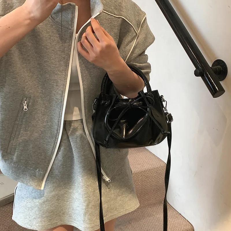 FCTOSSR PU Bucket Bag, Shoulder Bag, Crossbody Bag, Handbag Women's White/Silver/Black/Yellow/Pink-13