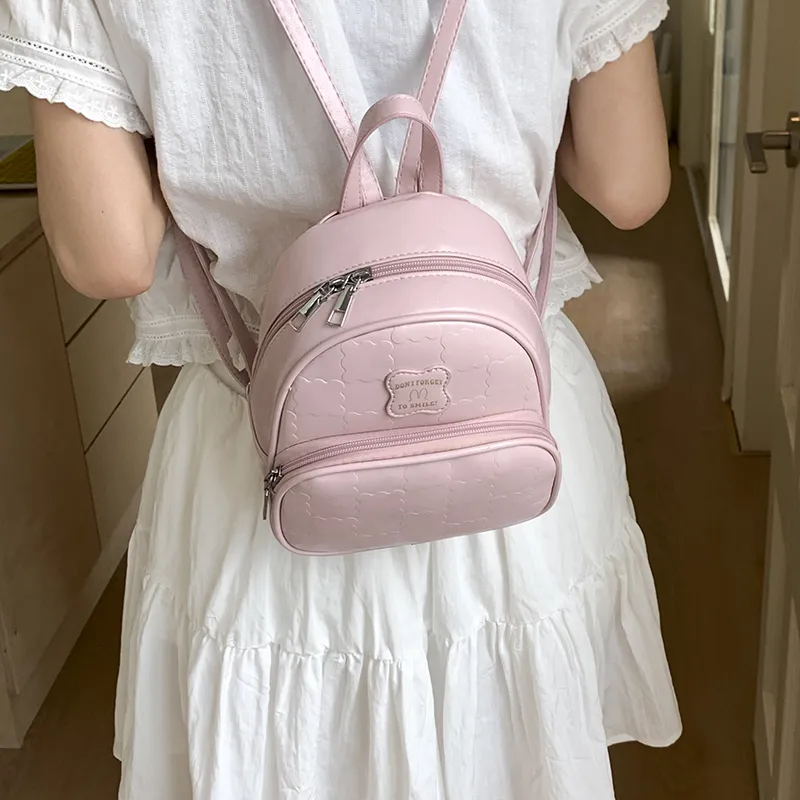 FCTOSSR PU Backpack Women's White/Black/Yellow/Blue/Pink-25