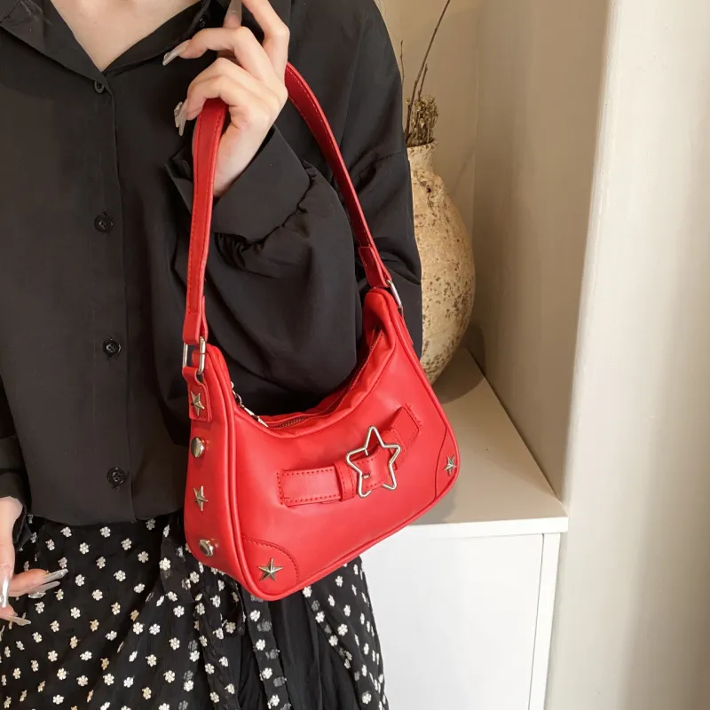 FCTOSSR PU Crossbody Bag Regular Women's Black/White/Red-16