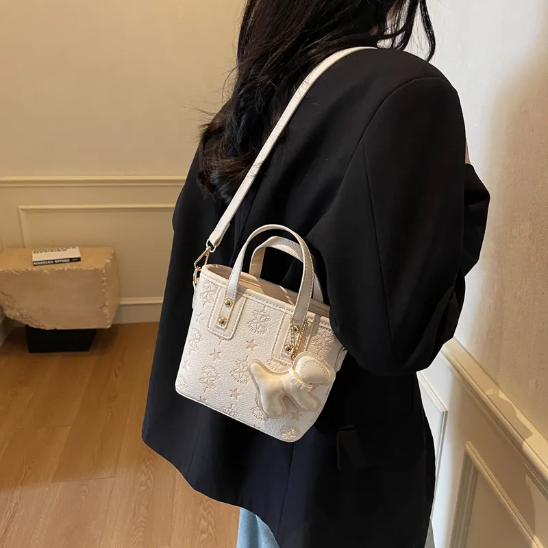 FCTOSSR PU Handbag Regular Women's Khaki/White/Black/Pink-9