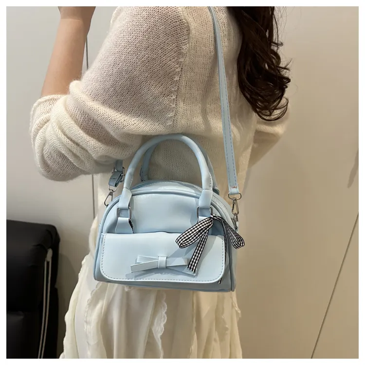 FCTOSSR PU Handbag Women's White/Pink/Blue/Black-14