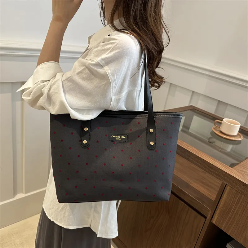 FCTOSSR PC Shoulder Bag Regular Women's Heart/Red Polka Dots/Bowknot/Five Pointed Star-9