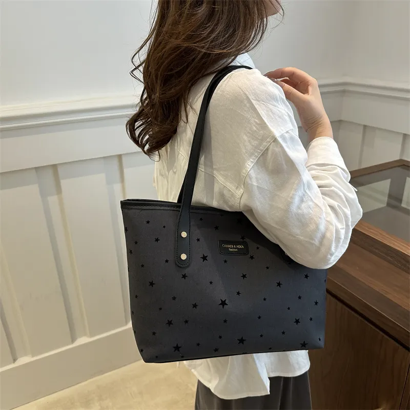 FCTOSSR PC Shoulder Bag Regular Women's Heart/Red Polka Dots/Bowknot/Five Pointed Star-16