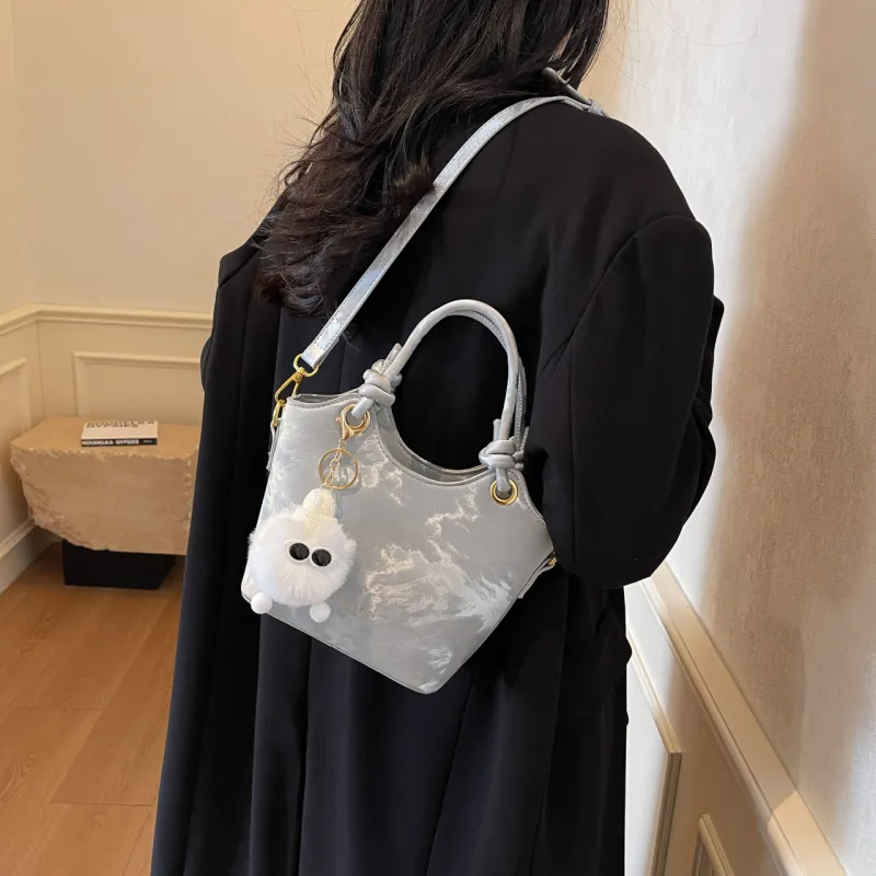 FCTOSSR PU Handbag Women's Silver/Black/Coffee/Beige/Pink-2