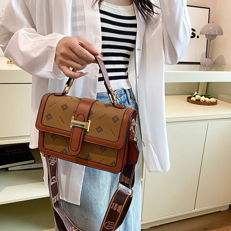 FCTOSSR PU Crossbody Handbag Regular Women's Ecru/Yellow/Brown-8