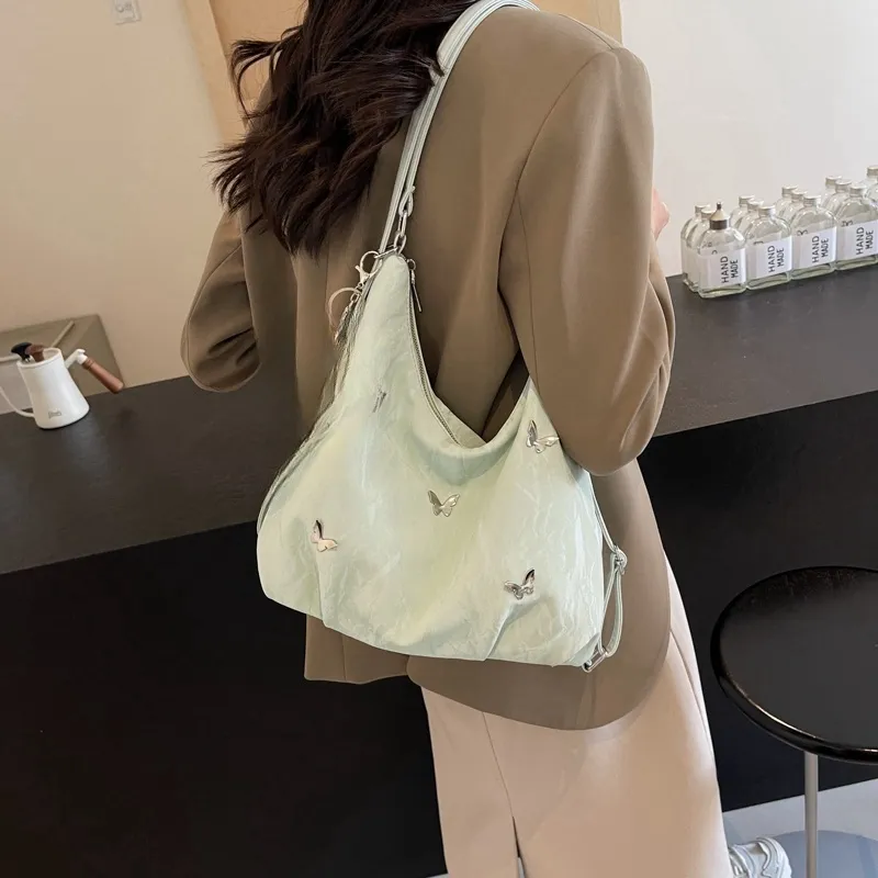 FCTOSSR PU Backpack Shoulder Bag Women's Ecru/Silver/Black/Green/Blue-8