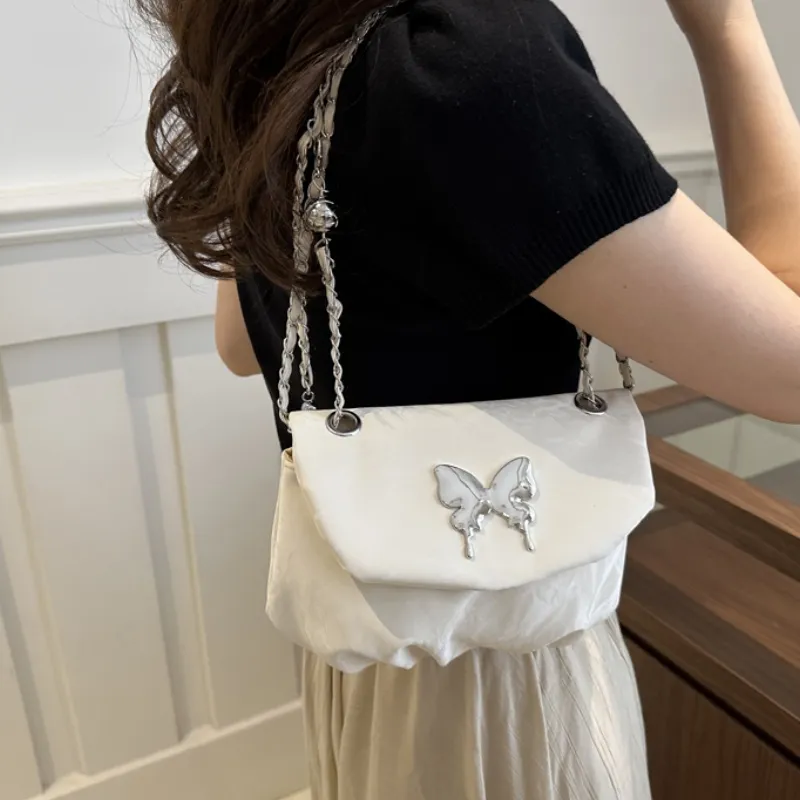 FCTOSSR PU Shoulder Bag Crossbody Bag Small Size Women's White/Silver/Black/Blue-2