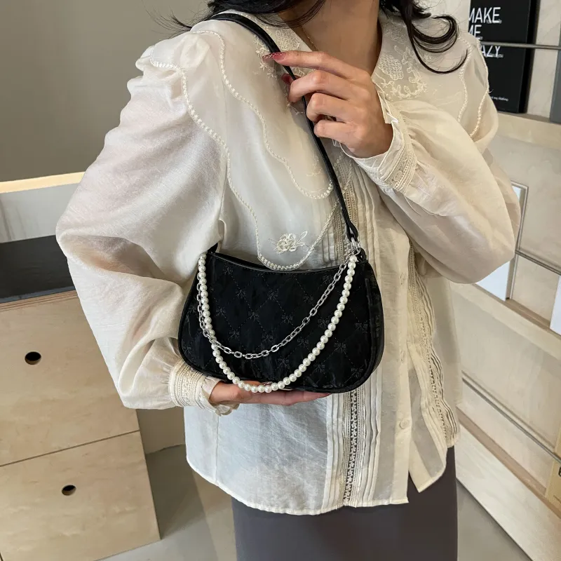 FCTOSSR PU Shoulder Bag Women's White/Silver/Black/Pink-11