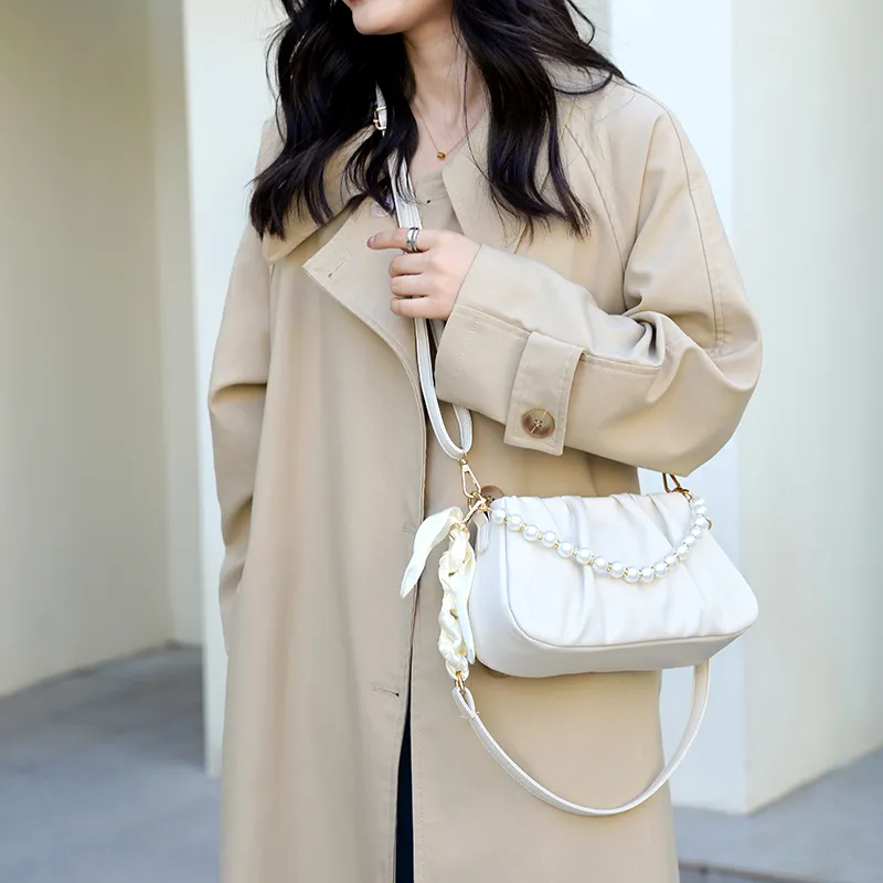 FCTOSSR PU One Shoulder Handbag, Crossbody Bag Regular Women's White//Ecru/Black/Yellow/Green/Coffee/Brown/Rose Red-4