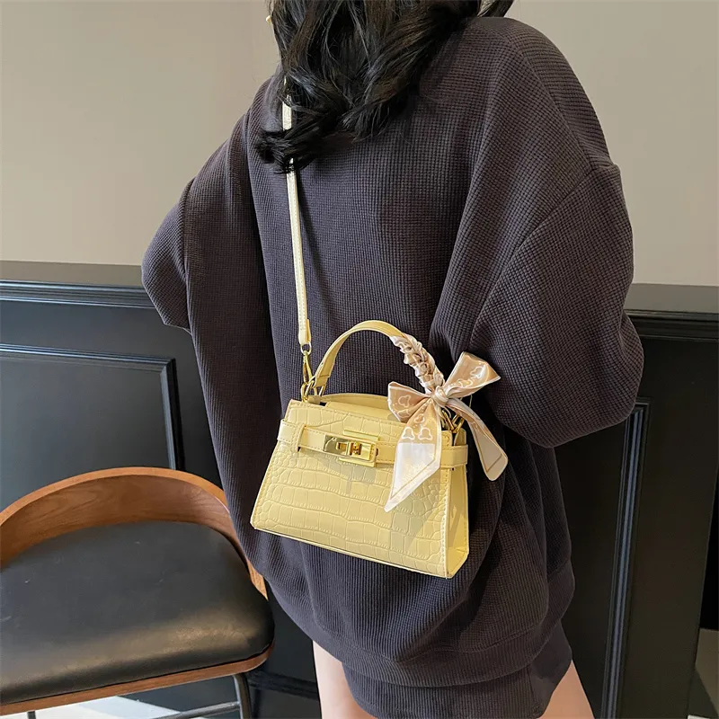 FCTOSSR PU Kelly Bag, Shoulder Bag, Crossbody Bag, Handbag Women's Yellow/Blue/White/Black/Silver-3