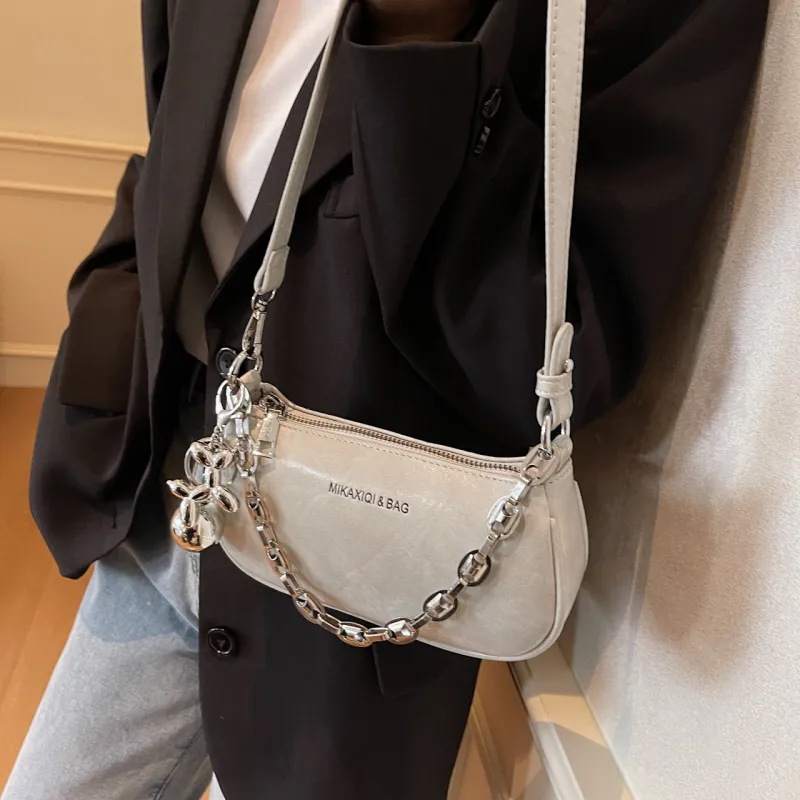 FCTOSSR PU Shoulder Bag Regular Women's White/Gray/Black/Pink/Coffee-6