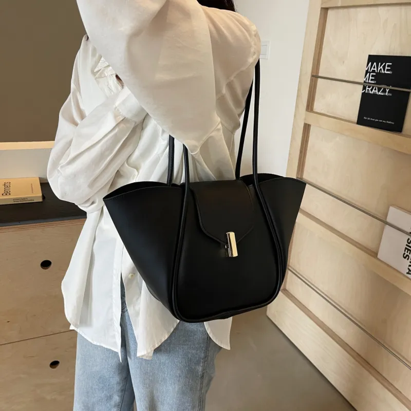 FCTOSSR PU Shoulder Bag Women's White/Black/Khaki/Coffee/Brown-8
