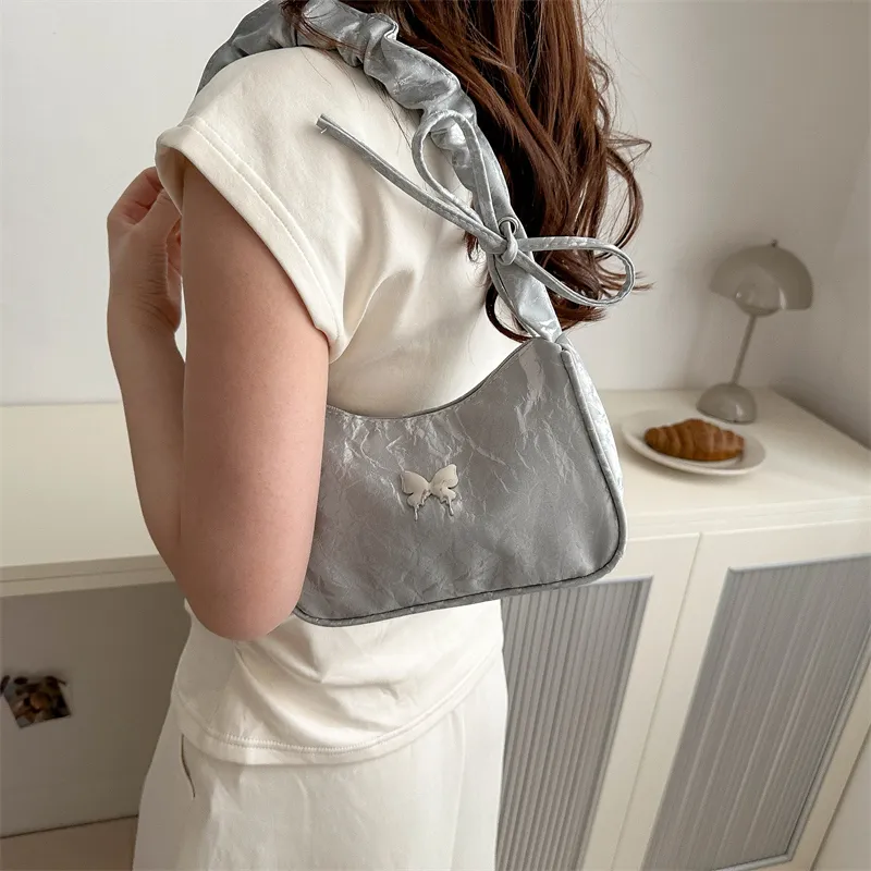 FCTOSSR PU Shoulder Bag Women's White/Silver/Black/Khaki/Brown-18