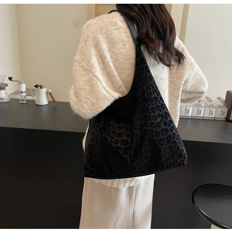 FCTOSSR Nylon Fabric Shoulder Bag Regular Women's Black/Coffee/Brown-2