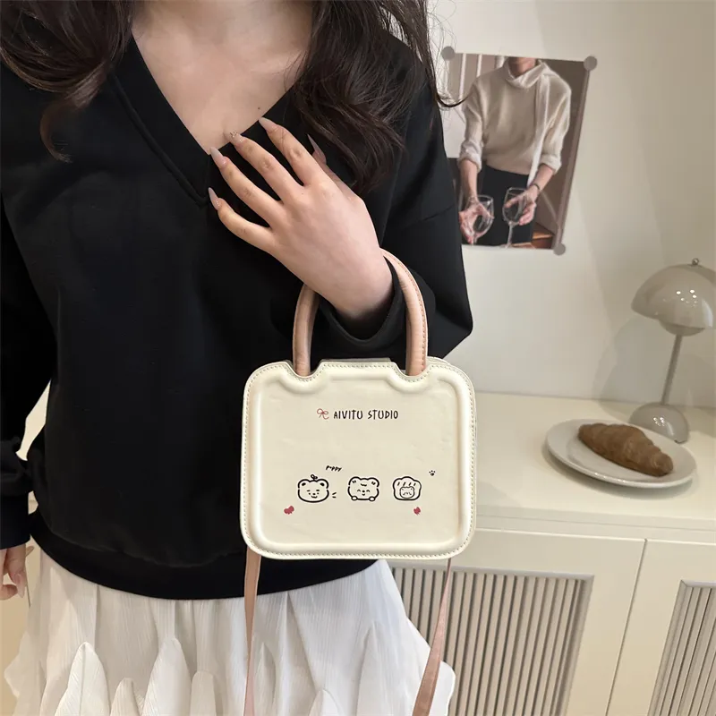 FCTOSSR PU One Shoulder Handbag Women's White-1