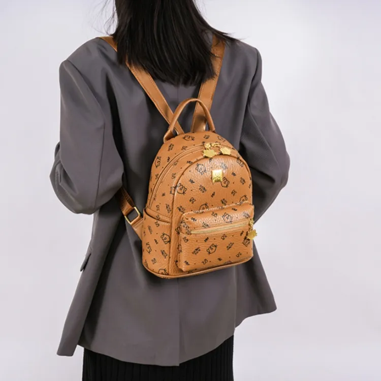 FCTOSSR PU Backpack Regular Women's Beige/Pink/Brown/Black-8