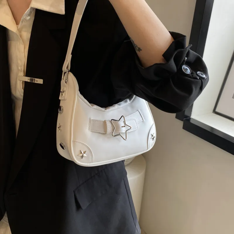 FCTOSSR PU Crossbody Bag Regular Women's Black/White/Red-5
