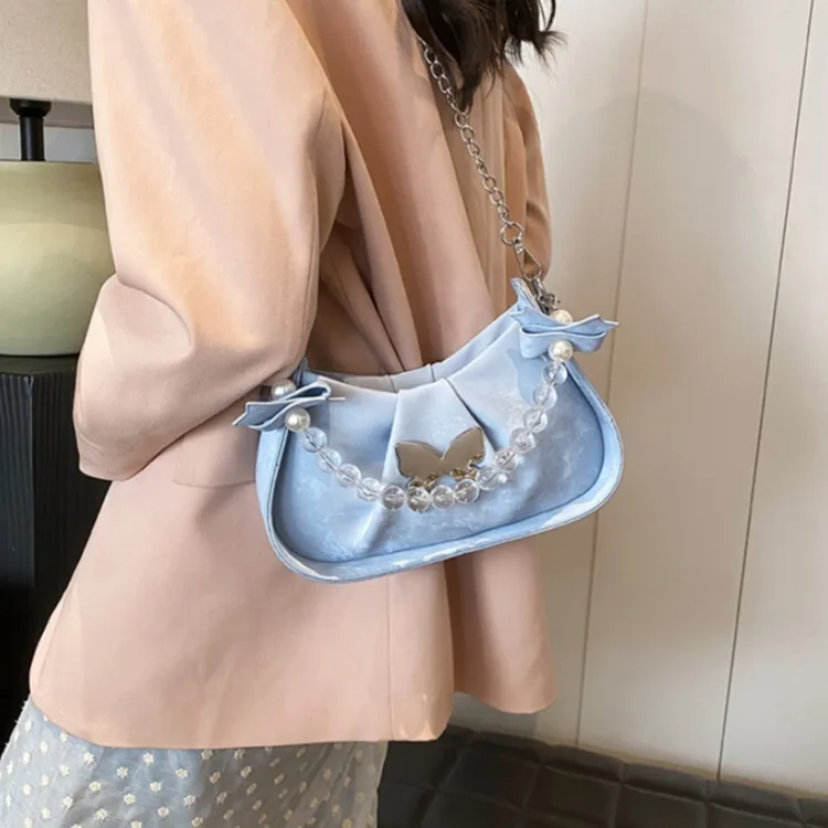 FCTOSSR PU Crossbody Handbag Women's Black/Pink/Blue/White-13