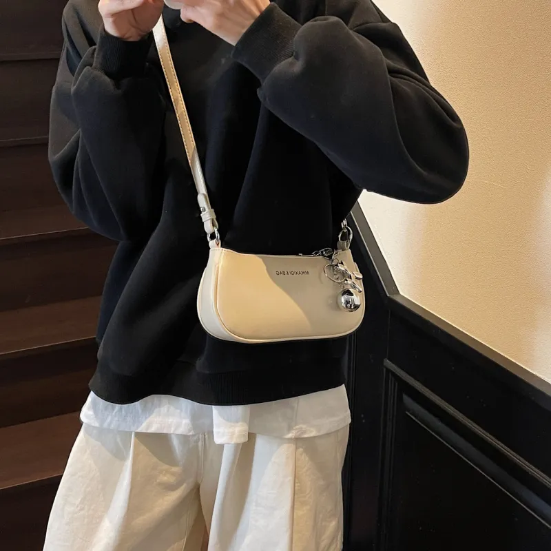 FCTOSSR PU Shoulder Bag Regular Women's White/Gray/Black/Pink/Coffee-2