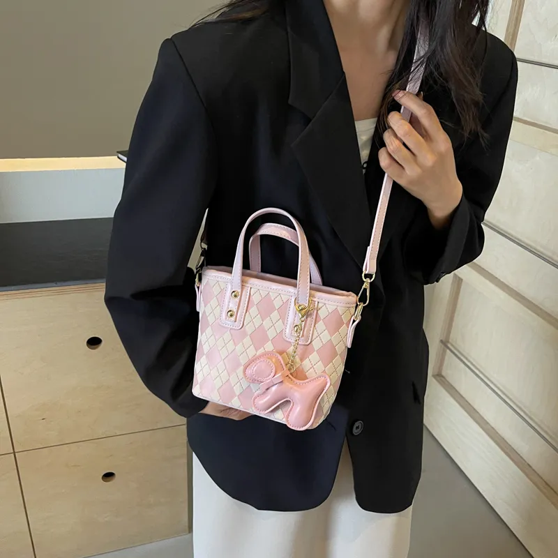 FCTOSSR PU Handbag Regular Women's White/Black/Khaki/Pink-7