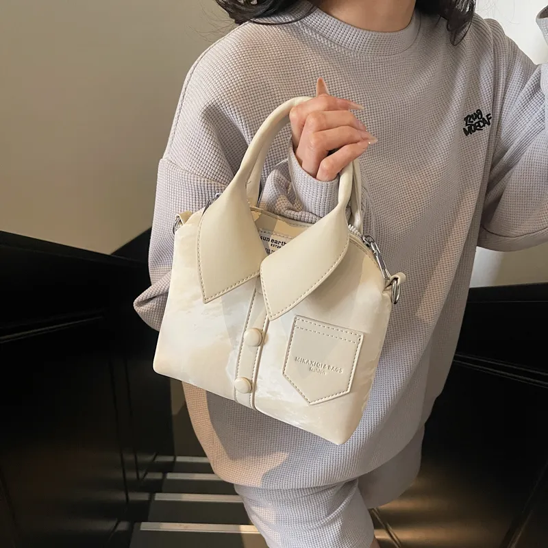 FCTOSSR PU Handbag Women's Khaki/Silver/Black/Pink/White-9