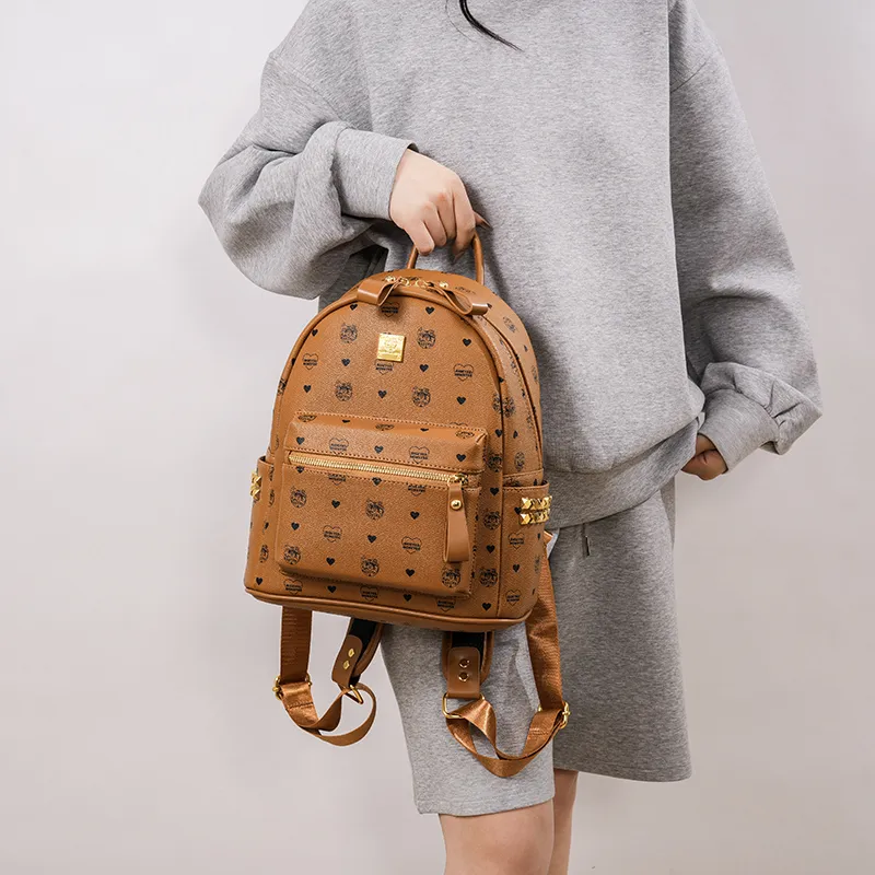 FCTOSSR PU Backpack Women's White/Beige/Pink/Brown-21