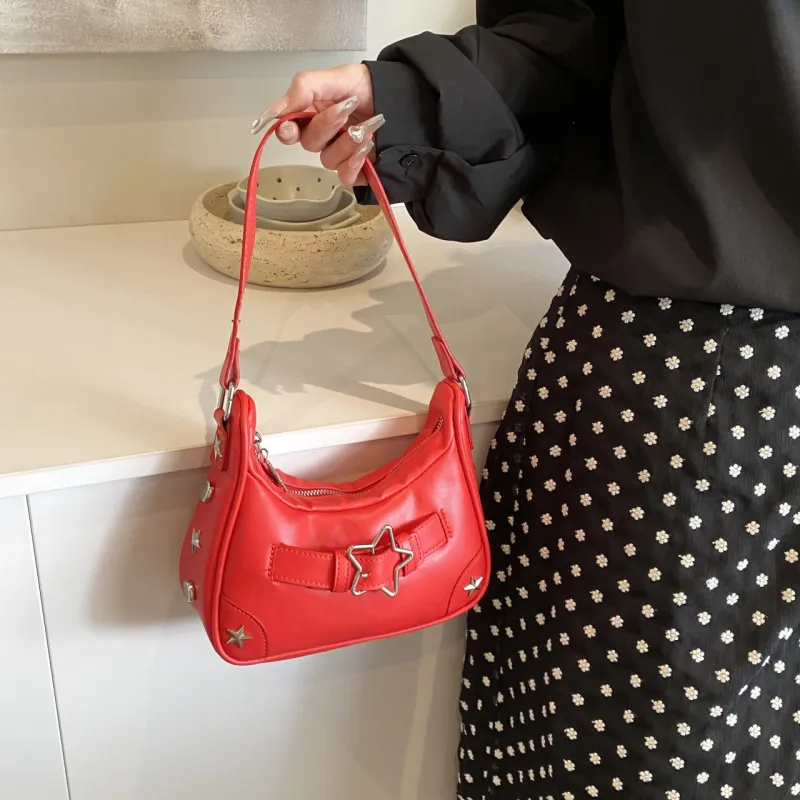 FCTOSSR PU Crossbody Bag Regular Women's Black/White/Red-18