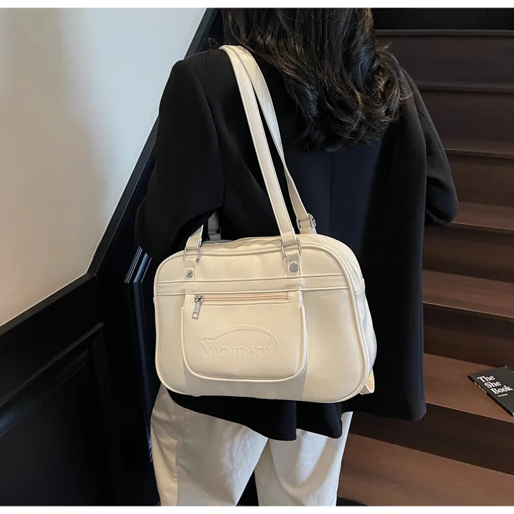 FCTOSSR PU Shoulder Bag Women's White/Black/Yellow/Blue/Pink-2