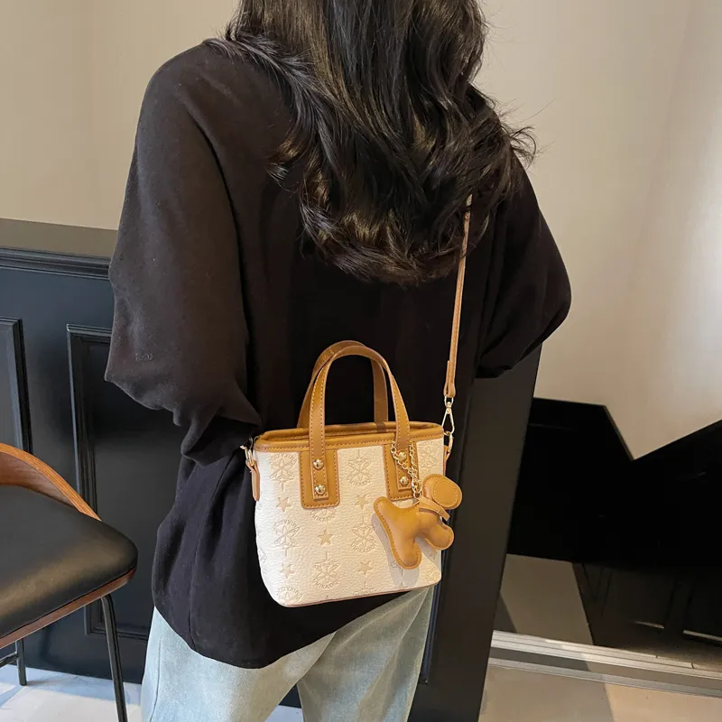 FCTOSSR PU Handbag Regular Women's Khaki/White/Black/Pink-1