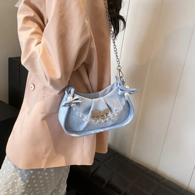 FCTOSSR PU Crossbody Handbag Women's Black/Pink/Blue/White-16