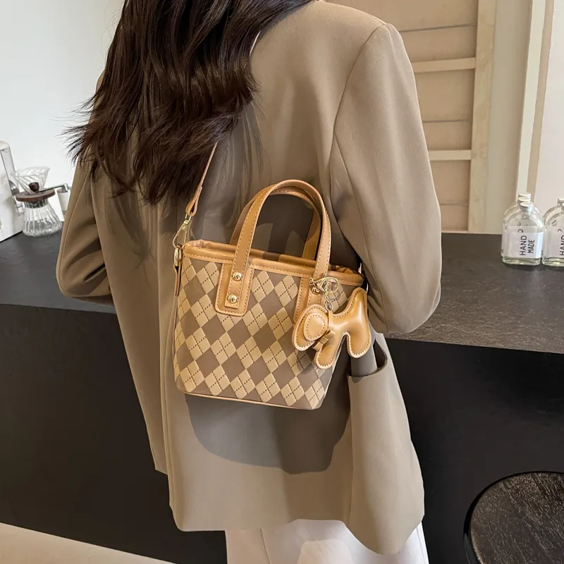 FCTOSSR PU Handbag Regular Women's White/Black/Khaki/Pink-17