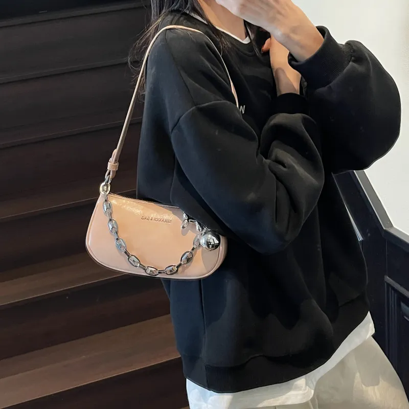 FCTOSSR PU Shoulder Bag Regular Women's White/Gray/Black/Pink/Coffee-18