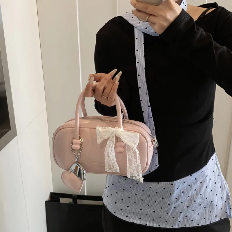 FCTOSSR PU Shoulder Bag, Crossbody Bag, Handbag Regular Women's White/Silver/Black/Blue/Pink-24