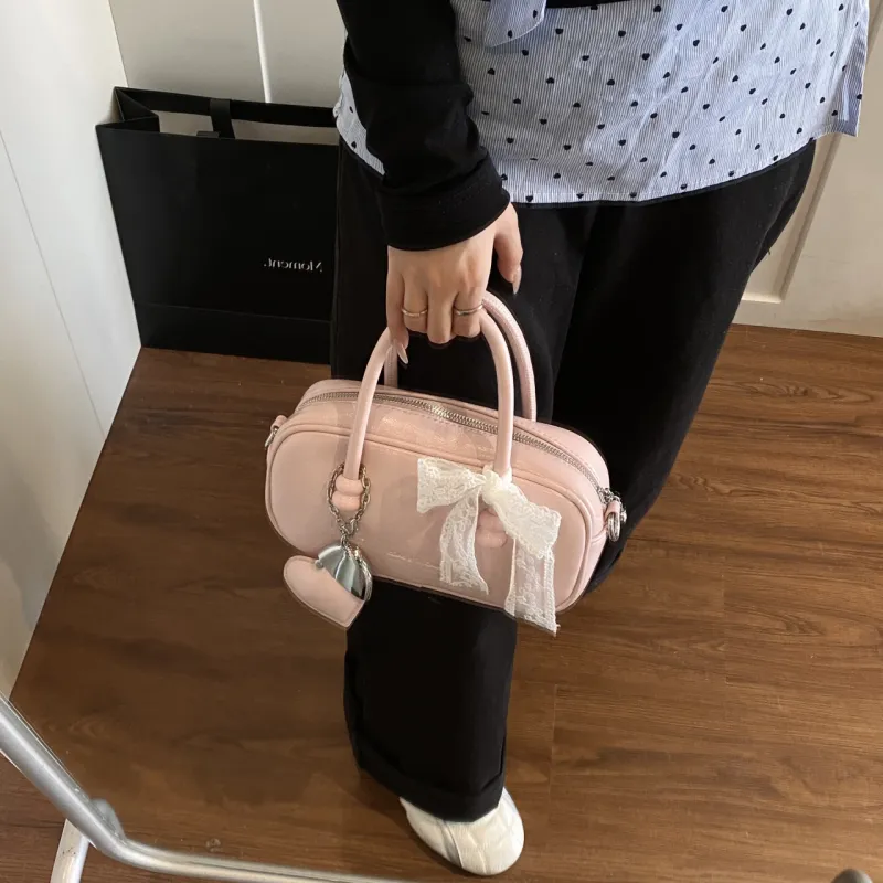 FCTOSSR PU Shoulder Bag, Crossbody Bag, Handbag Regular Women's White/Silver/Black/Blue/Pink-25