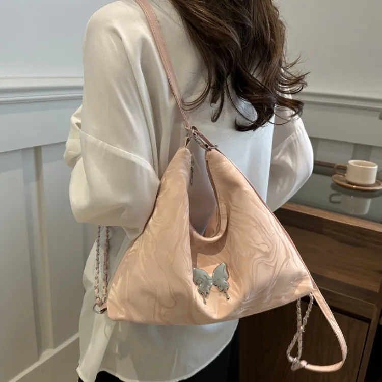 FCTOSSR PU Backpack On The Shoulder Women's White/Silver/Black/Pink-21
