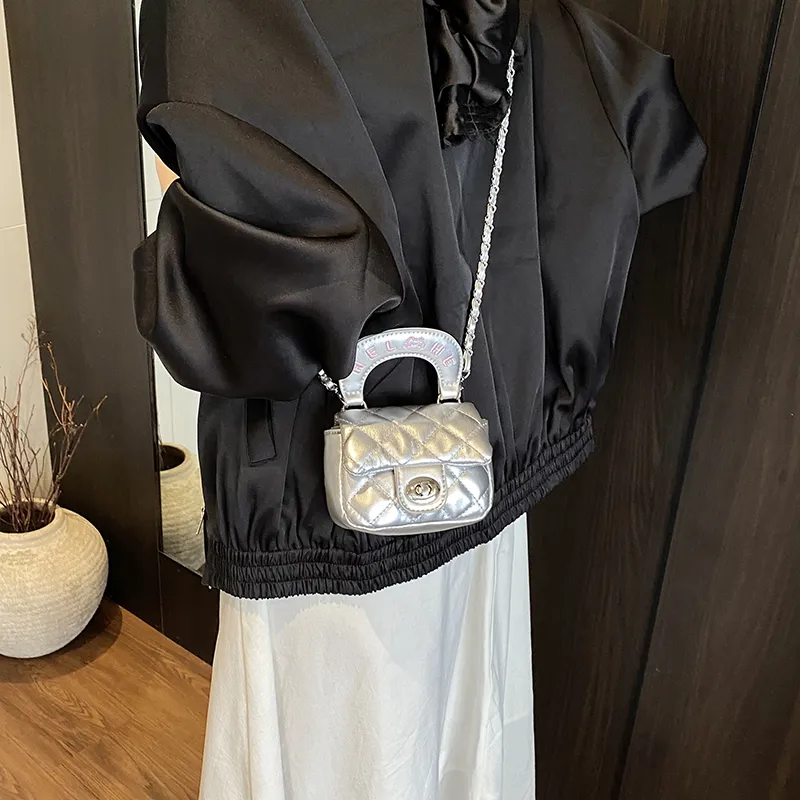 FCTOSSR PU One Shoulder Handbag Women's White/Beige/Black/Pink/Silver-26