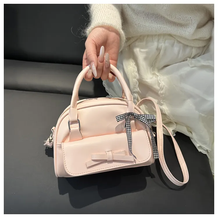 FCTOSSR PU Handbag Women's White/Pink/Blue/Black-11