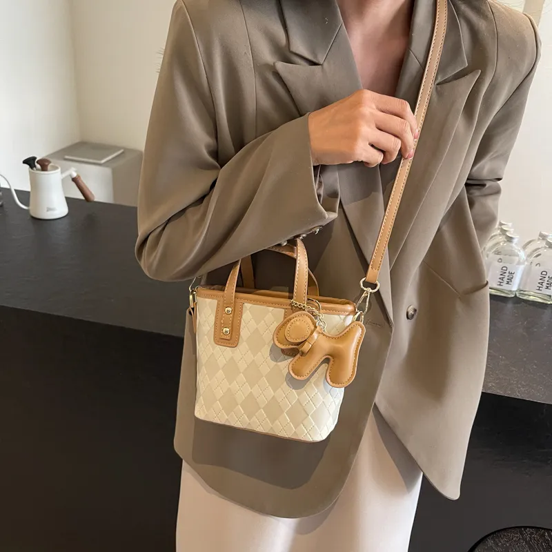 FCTOSSR PU Handbag Regular Women's White/Black/Khaki/Pink-2