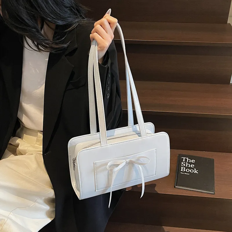 FCTOSSR PU Underarm Shoulder Bag Women's White/Black/Yellow/Blue/Pink-20