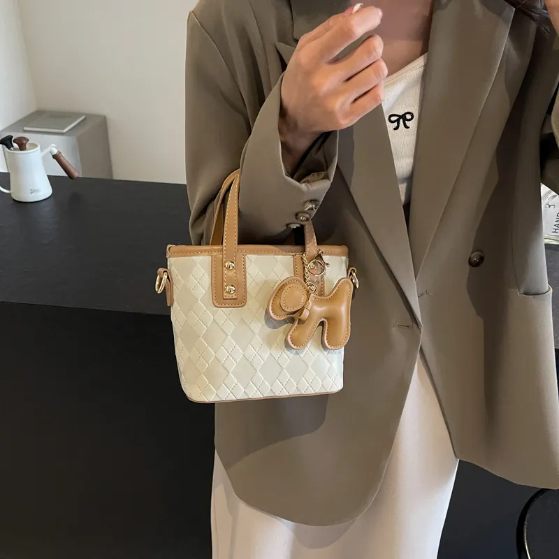 FCTOSSR PU Handbag Regular Women's White/Black/Khaki/Pink-5