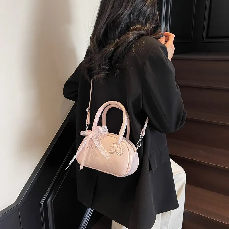 FCTOSSR Woolen Crossbody Bag Women's White/Pink/Purple/Black-5