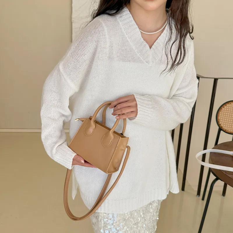FCTOSSR PU Crossbody Bag Women's White/Black/Khaki/Brown/Coffee-11