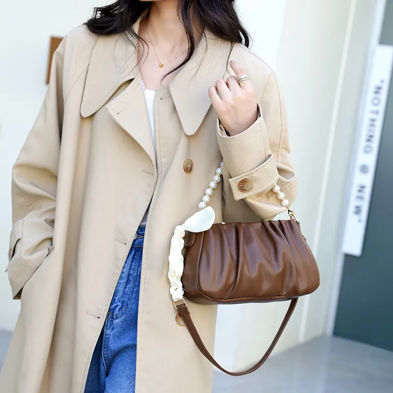 FCTOSSR PU One Shoulder Handbag, Crossbody Bag Regular Women's White//Ecru/Black/Yellow/Green/Coffee/Brown/Rose Red-32